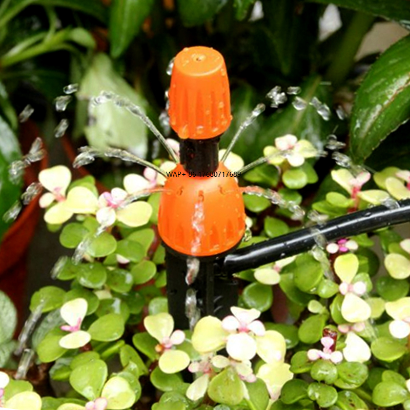 Drip Irrigation Kit - Regolabile 8 Prese Spruzzatore Gocciolatore 1/4
