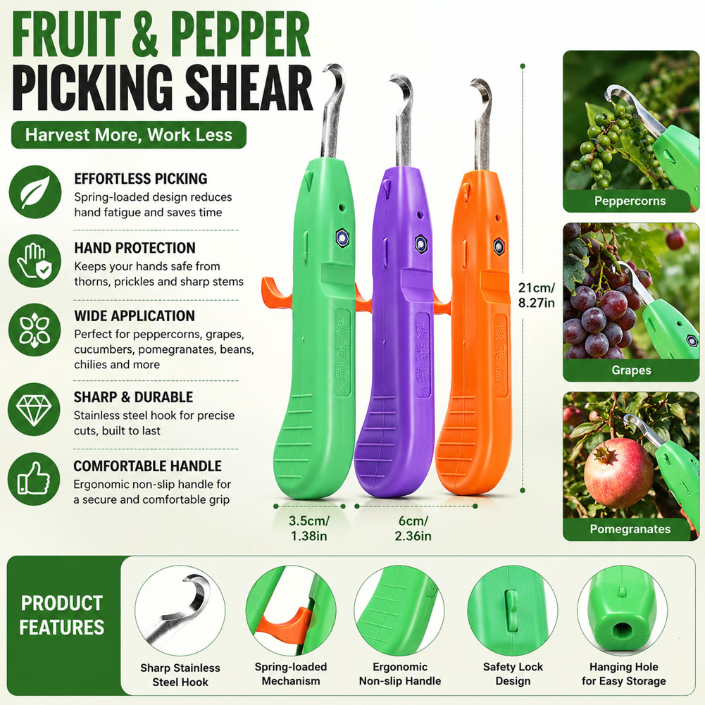 Gardening Tools Vegetables - Attrezzo Multifunzionale per Raccolta Rapida di