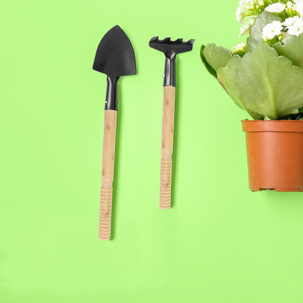 Gardening Tools Wooden - Set di 5 manici in legno
