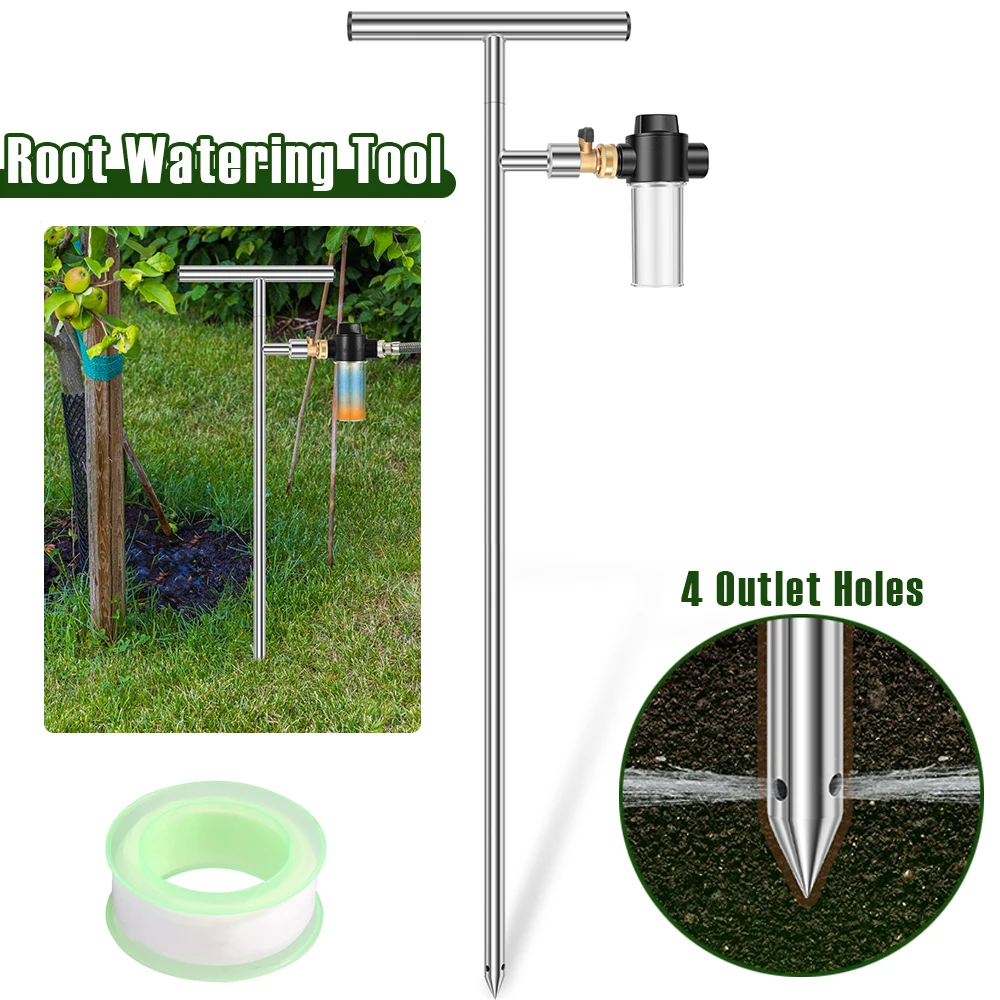 Root Watering Spike - Strumento per Irrigazione Radicale in Acciaio