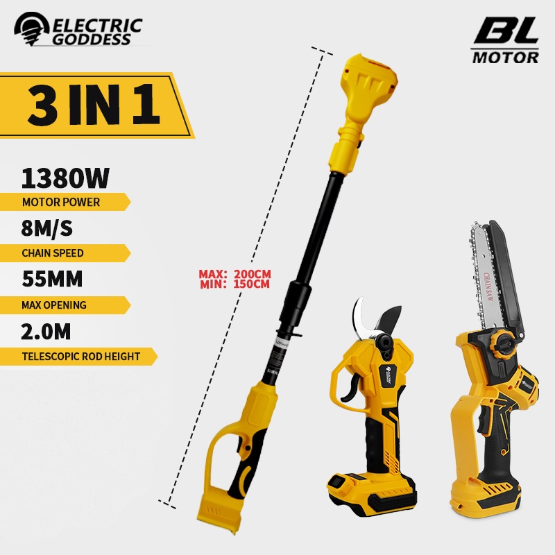 Gardening Tools Brands - Brushless 6 Pollici Motosega Elettrica Telescopica