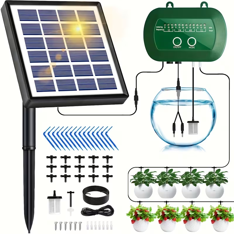 Root Watering Spike - Kit di Irrigazione Automatica Solare per