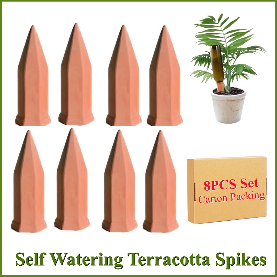 Root Watering Spike - 8 punte di terracotta con irrigazione