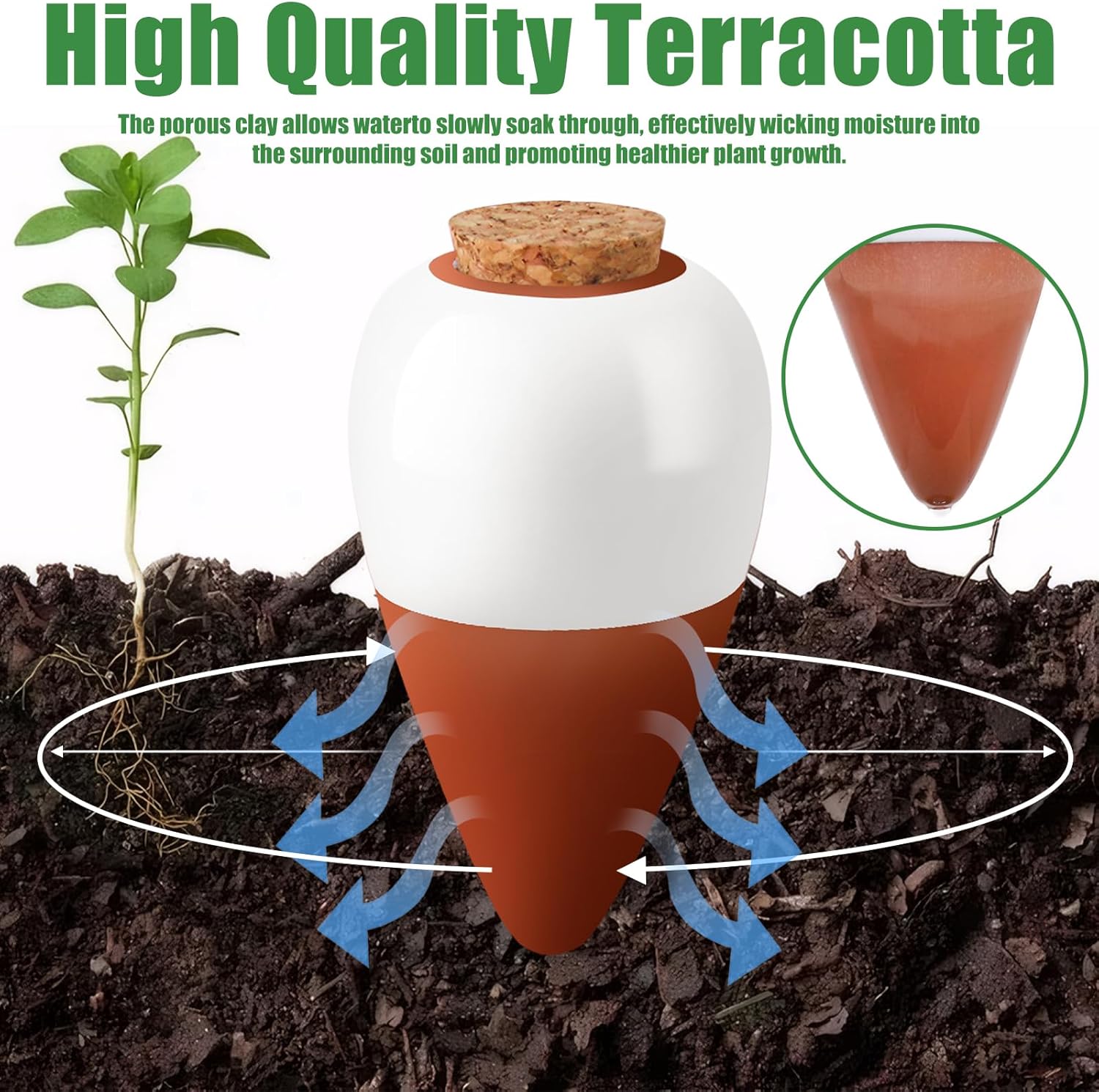 Globi autoirriganti in terraco - Root Watering Spike recensione e prezzo