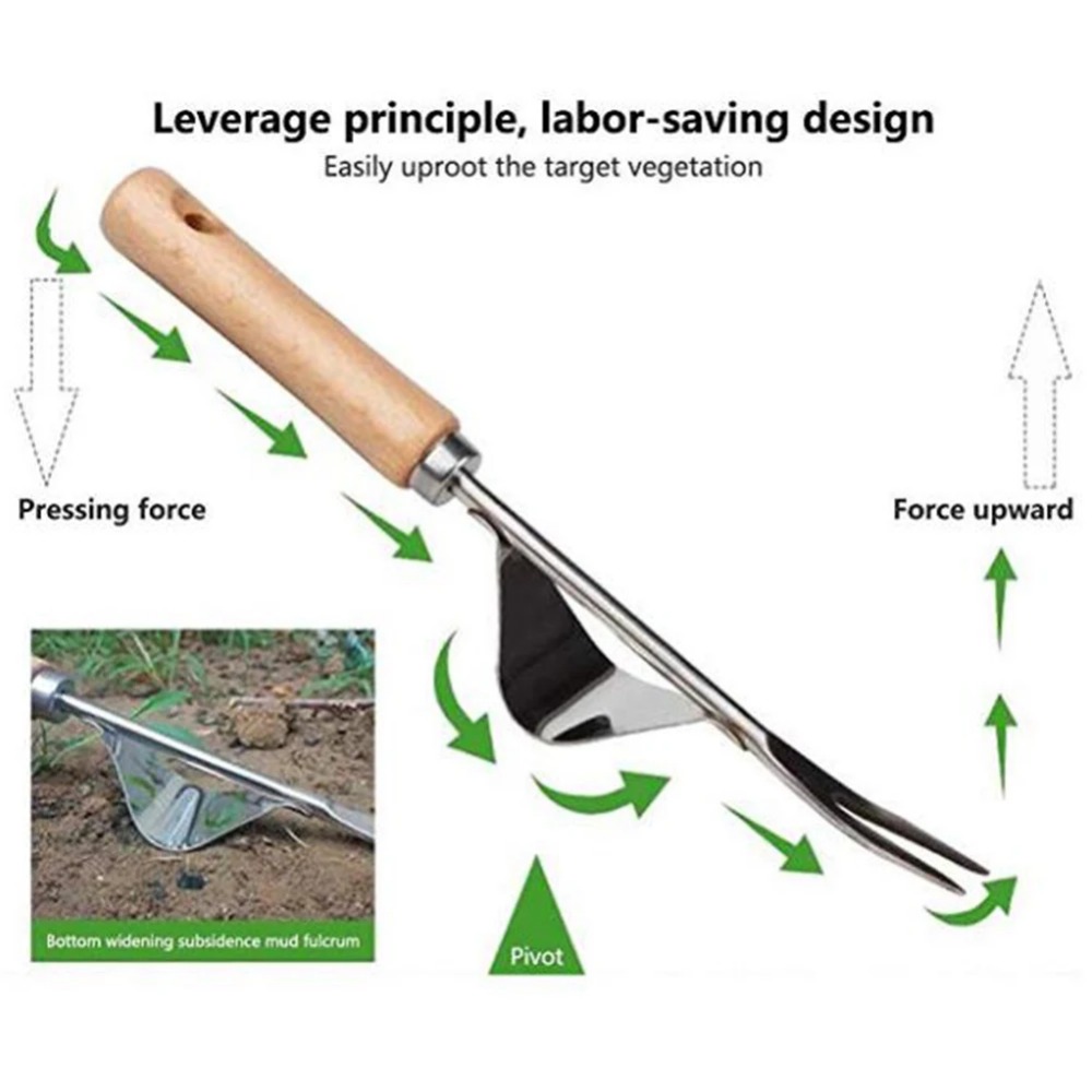 1 pz manico in legno in acciai - Weed Puller recensione e prezzo