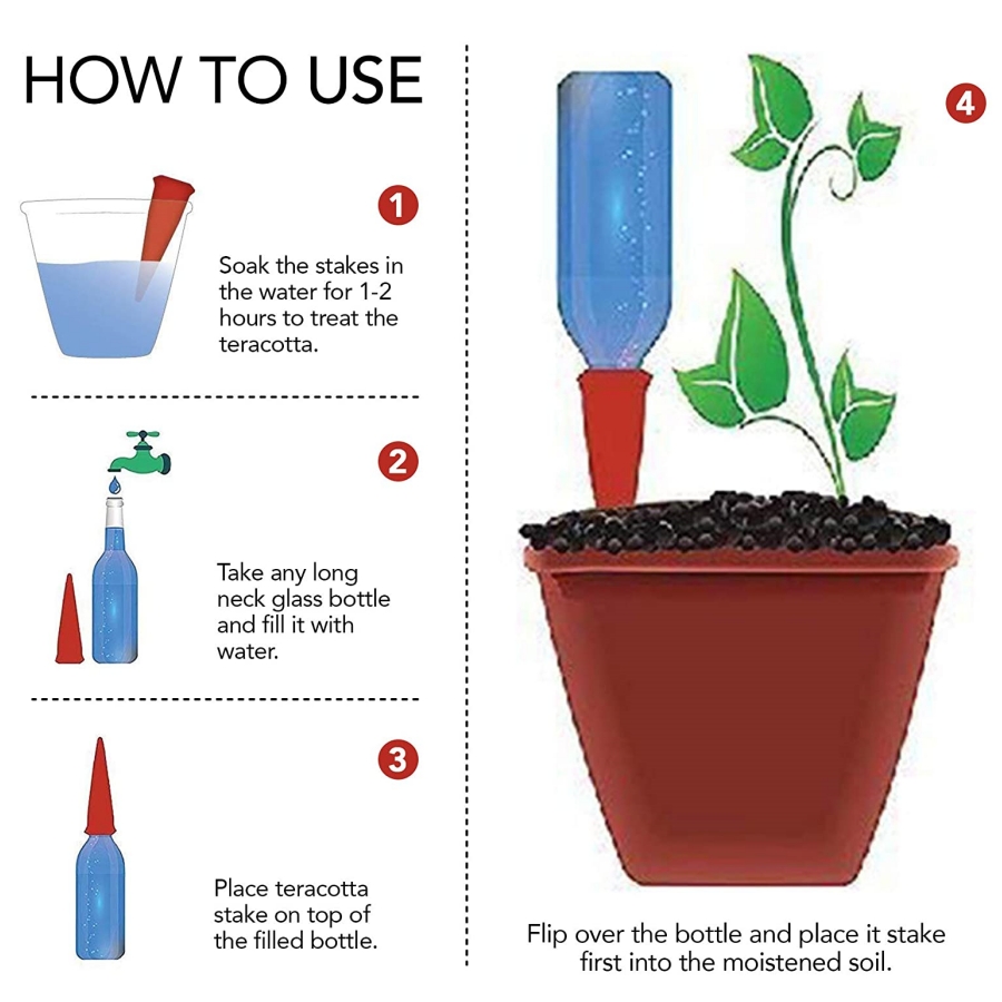 8 punte di terracotta con irri - Root Watering Spike recensione e prezzo